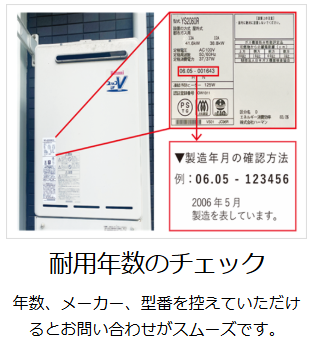 耐用年数のチェック