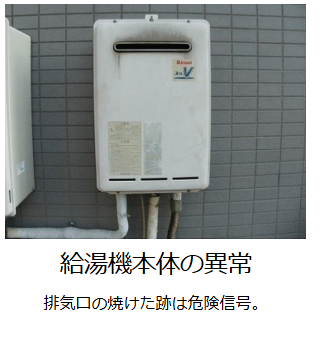 給湯機本体の異常